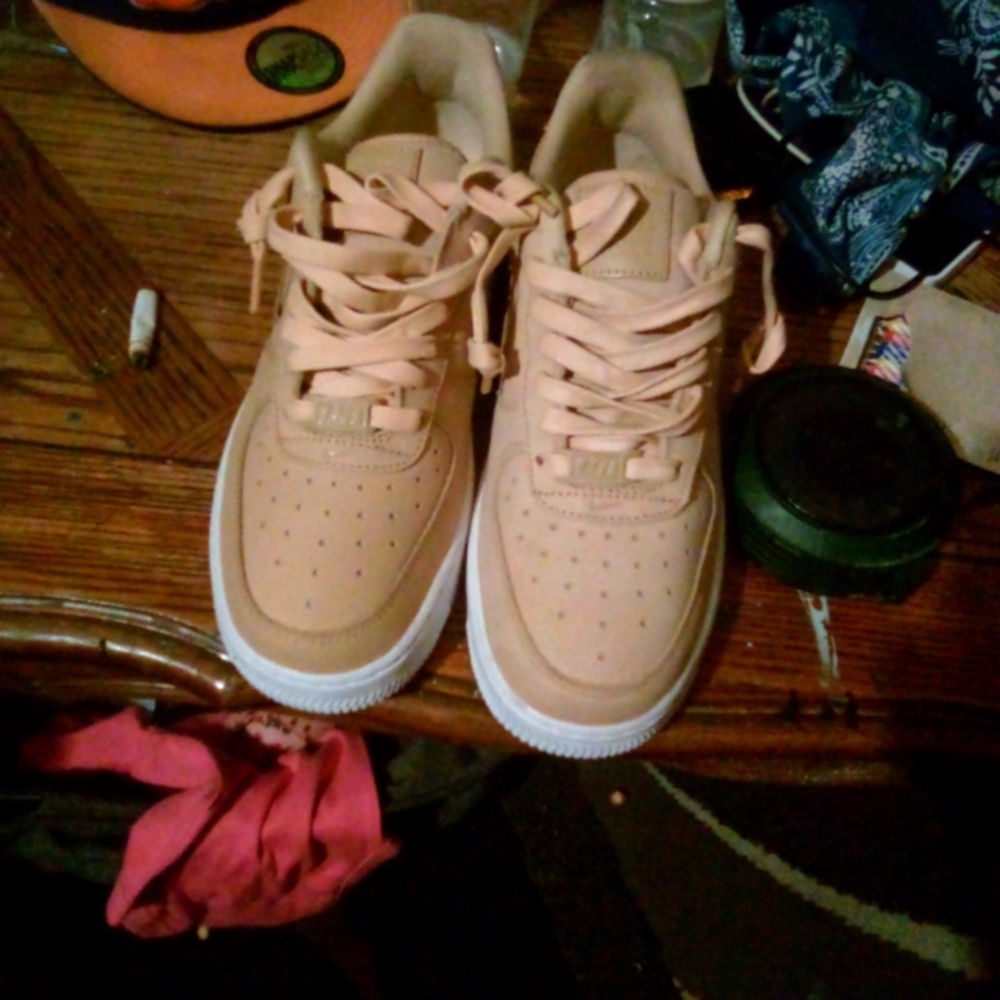 Premium vachetta white Nike Air Force 1 size 8.5